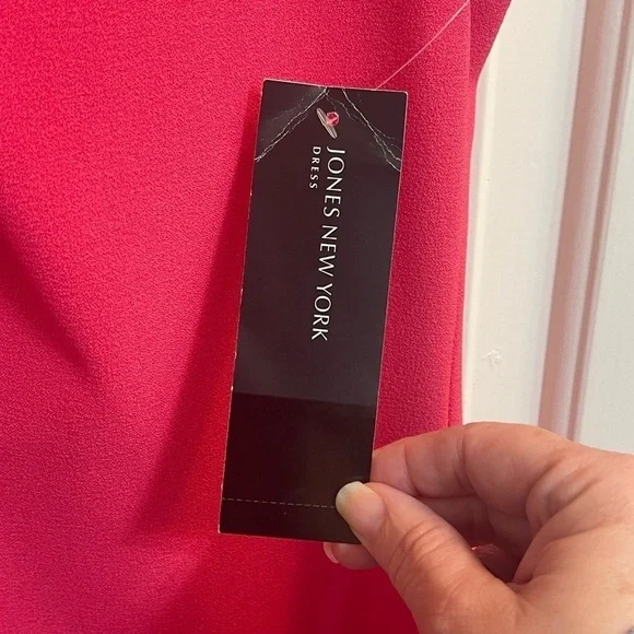 NWT Jones New York Pink Knot Front Sheath Dress - Size Women's 6 - Picture 10 of 10